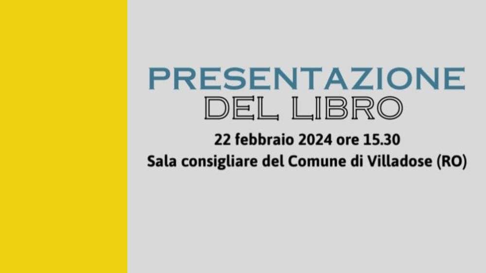presentazione; libro
