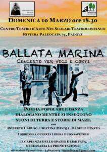 ballata marina; concerto; canti popolari