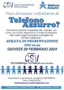 presentazione; Telefono Azzurro