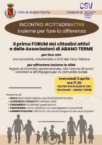 cittadini attivi; associazioni; abano terme
