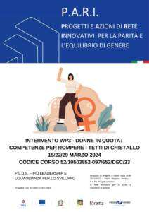P.A.R.I.; corso; formazione