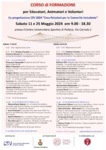 Corso di Formazione Inclusione Giovanile 2024