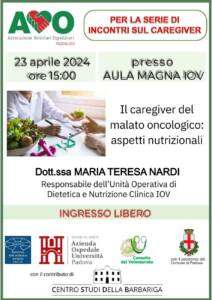 Locandina Il caregiver del malato oncologico