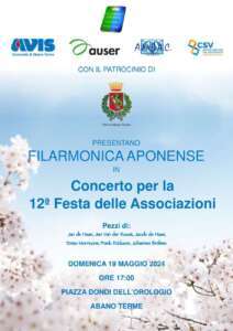Locandina concerto associazione