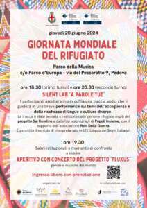 Locandina Giornata del Rifugiato