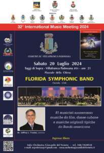 Locandina International Music Meeting 20 luglio Villafranca Padovana