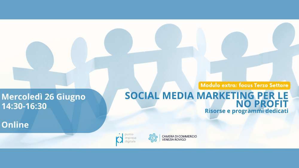 Locandina Webinar Social Media Marketing Venezia Rovigo
