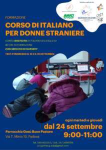 Al via il corso di italiano per donne straniere realizzato nell’ambito del percorso di co-progettazione CSV 2023/2024