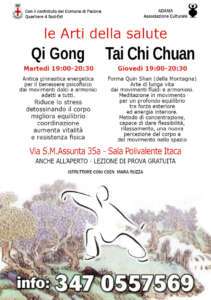 Corsi di Qi Gong e Tai Chi Chuan
