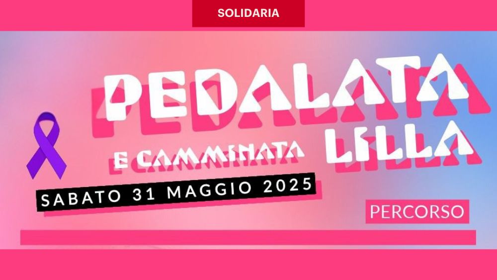 Pedalata e camminata lilla in occasione della giornata mondiale contro i disturbi alimentari sabato 31 maggio 2025