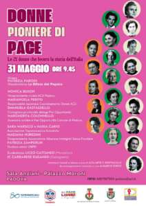 Locandina dell'evento Donne pioniere di pace
