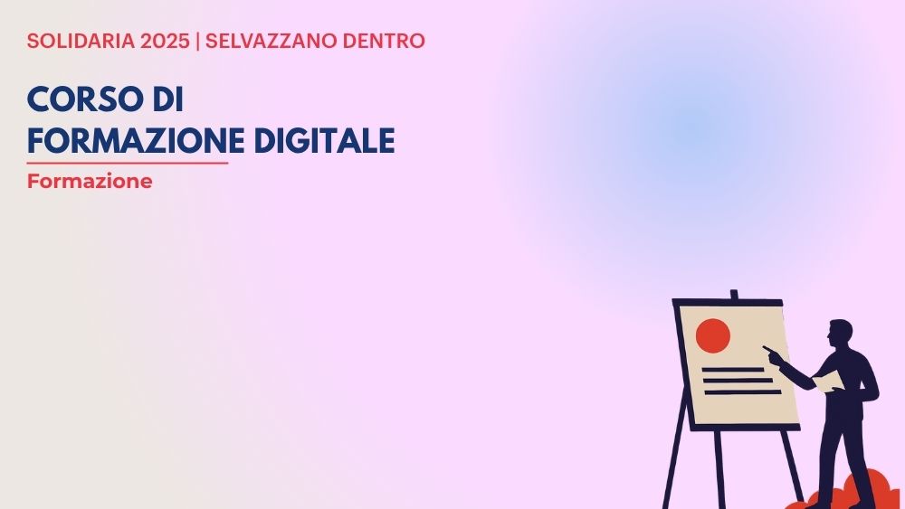 Nell’ambito di Solidaria 2025, due ore di approfondimento per associazioni di volontariato sul tema della digitalizzazione