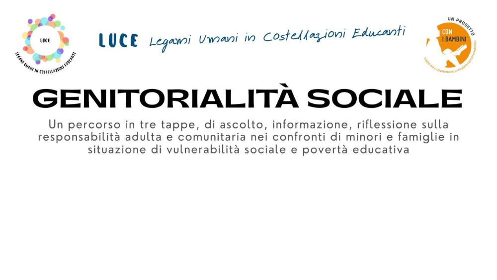 Ciclo di incontri per riflettere sulla responsabilità adulta e comunitaria verso i minori e le famiglie in situazione di vulnerabilità