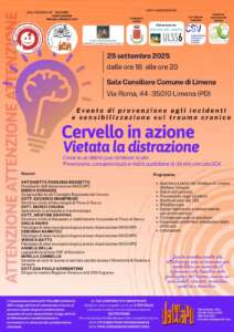 L'Associazione Daccapo Trauma Cranico propone un evento dedicato alla prevenzione degli incidenti e alla sensibilizzazione sul trauma cranico