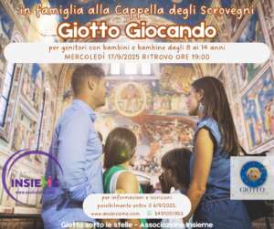 Un laboratorio serale per giovani dagli 8 ai 14 anni tra affreschi, emozioni e giochi ispirati al genio di Giotto