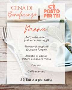 Una serata speciale per stare insieme, condividere una buona cena e dare un aiuto concreto a chi ogni giorno affronta la malattia oncologica