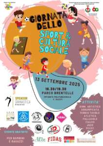 Il Parco Brentelleospiterà la Giornata dello Sport & Cultura Sociale, un evento gratuito aperto a tutta la comunità