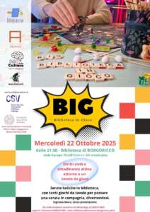 La Biblioteca di Borgoricco organizza una serata ludica per parlare di diritti civili e cittadinanza attiva.