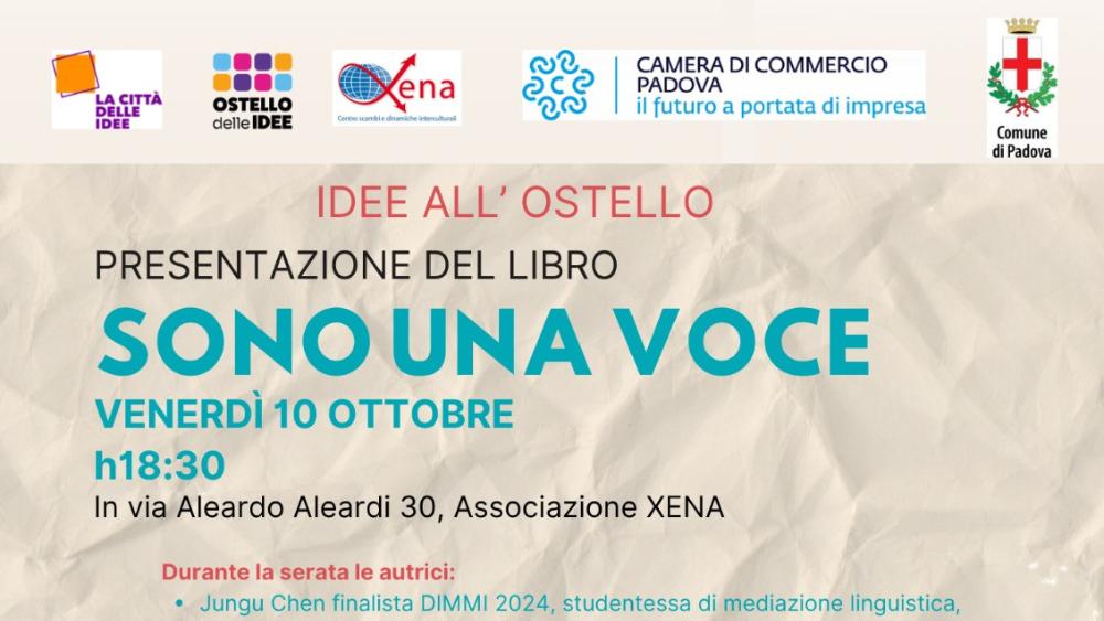 Il 10 ottobre 2025 alle ore 18.30 presso l’associazione Xena verrà presentata “Sono una voce”, l'antologia del progetto DiMMi