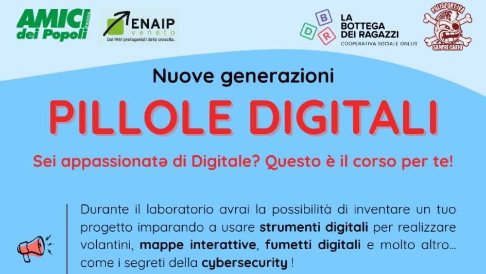Percorso gratuito sugli strumenti digitali rivolto a ragazzi e ragazze fino ai 16 anni