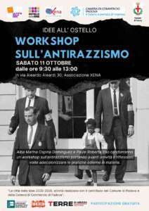 L’11 ottobre dalle ore 9.30 alle 13 presso la sede dell'associazione Xena, Alba Marina Ospina Dominguez e Paule Roberta Yao condurranno un workshop sull’antirazzismo e contrasto al razzismo inconsapevole