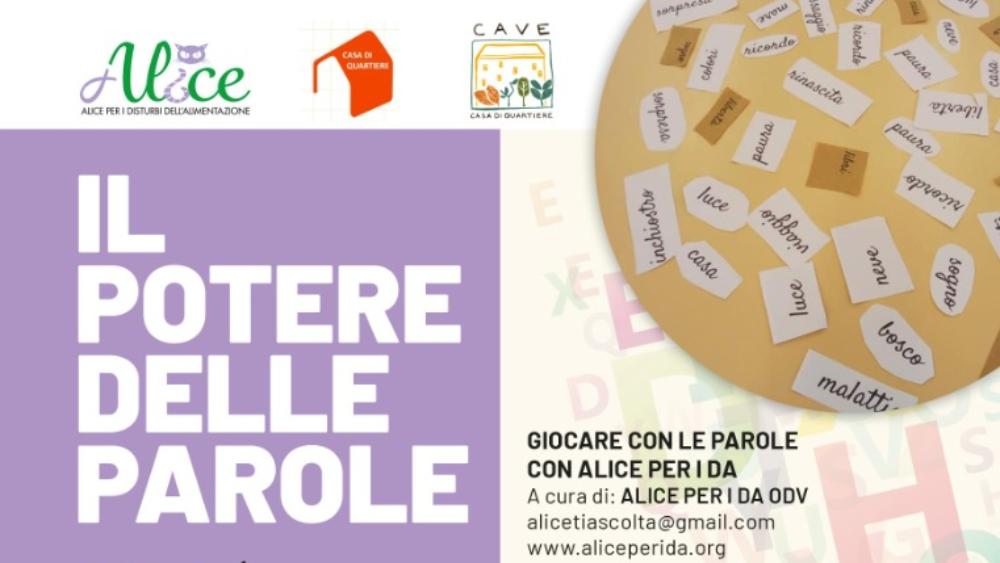 Un ciclo di incontri dedicati alla parola e alla scrittura organizzato dall'Associazione Alice per i D. A.