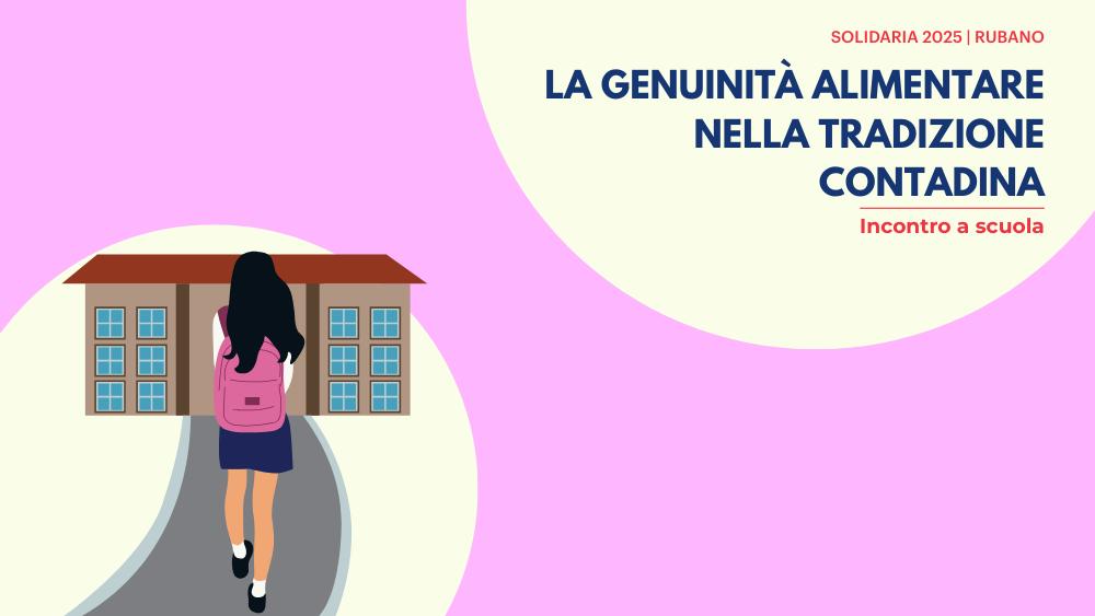 Mercoledì 26 novembre si terrà l'incontro a scuola "La genuinità alimentare nella tradizione contadina"