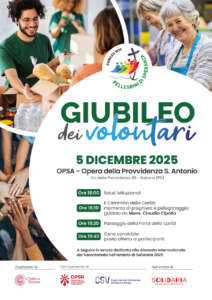 La Diocesi di Padova nell’ambito di Solidaria propone un momento giubilare nella giornata internazionale del volontariato 